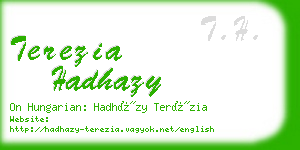 terezia hadhazy business card